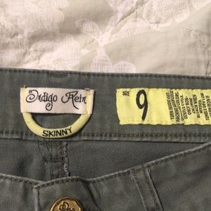 Indigo rein skinny size 9 green